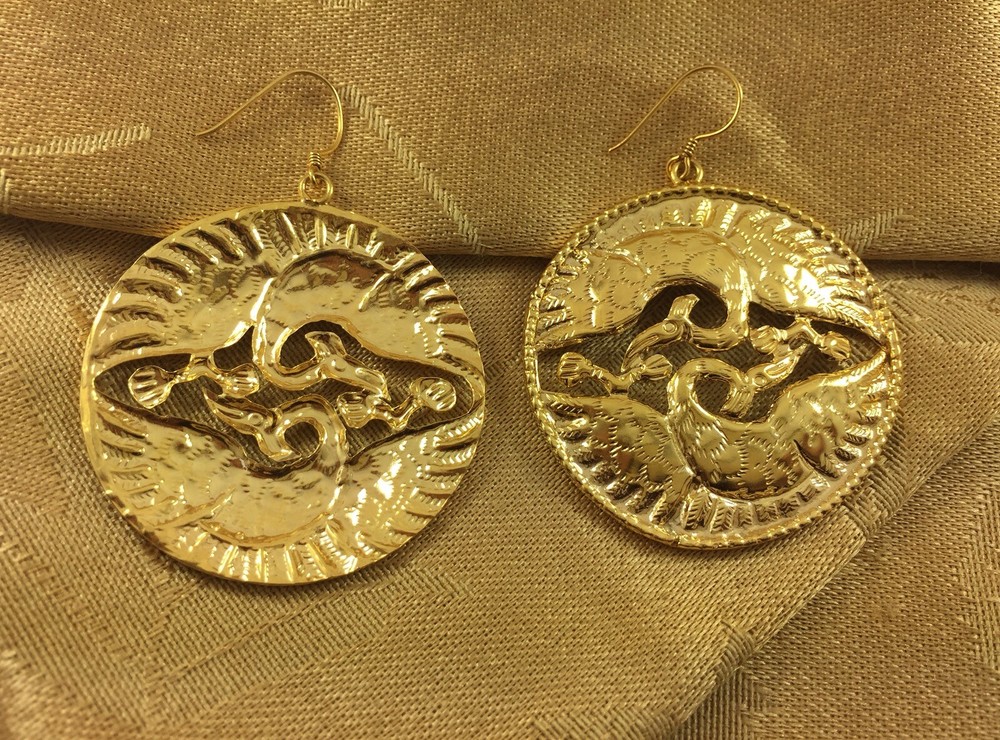 Handcrafted Gold Plated Earrings