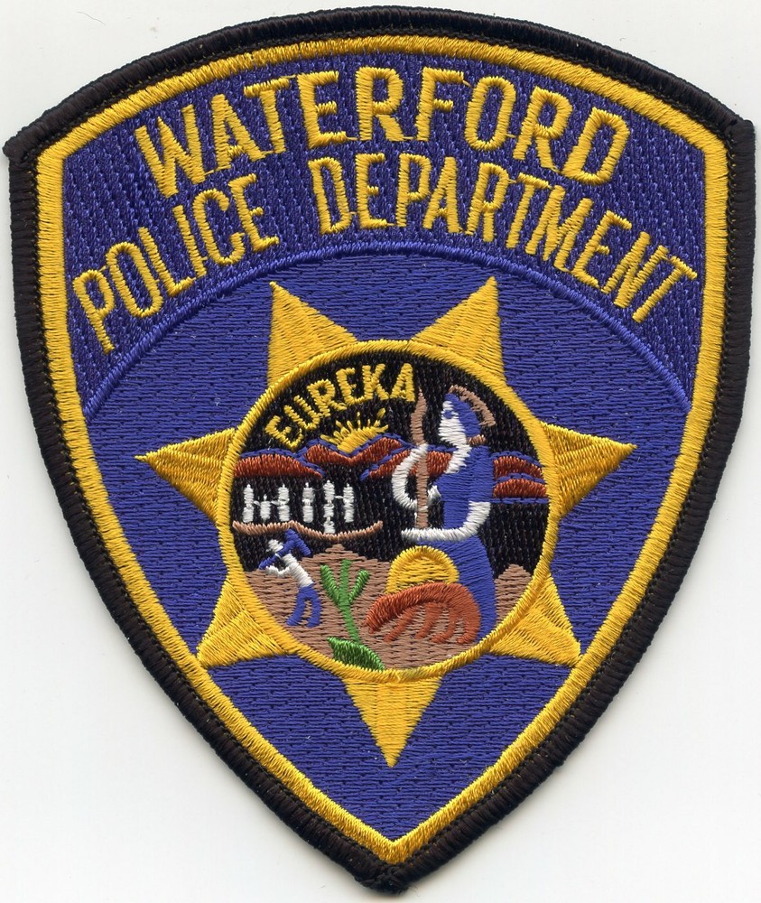 WATERFORD CALIFORNIA CA POLICE PATCH