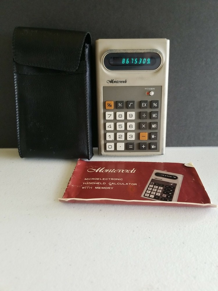 MONTEVERDI E420 HANDHELD Calculator - RARE-HTF Microelectronic
