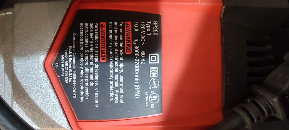 Black & Decker Plunge Router RP250
