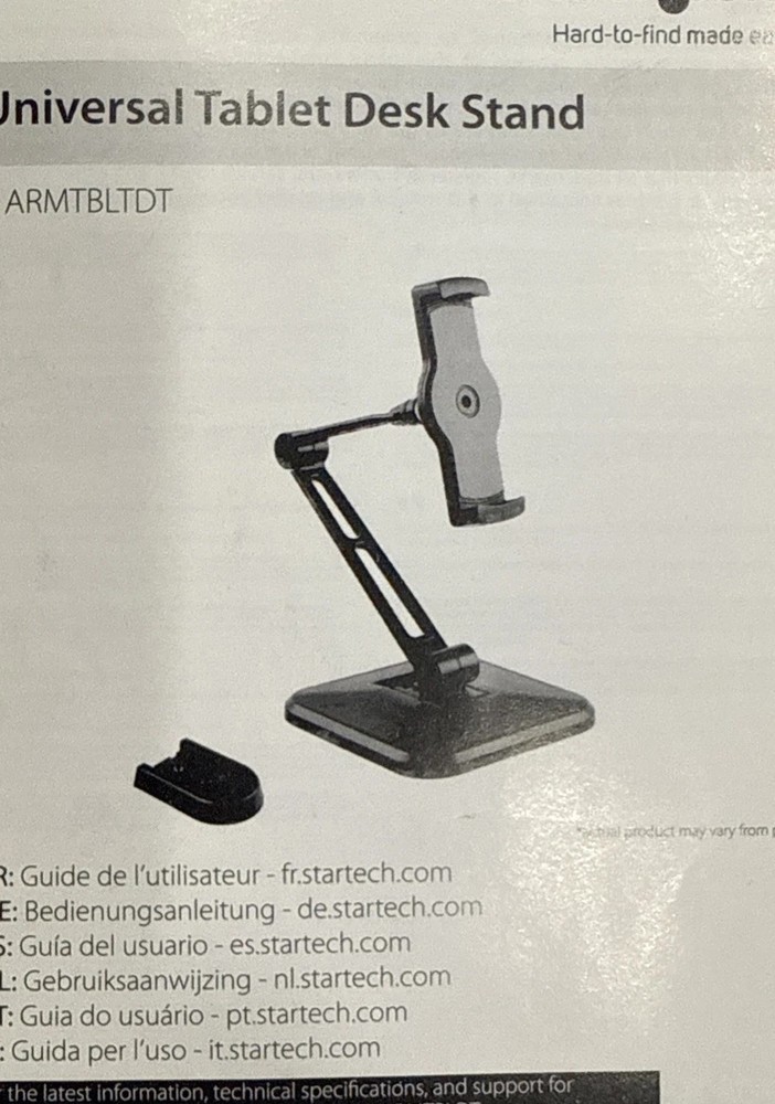 StarTech Universal Tablet Desk Stand - Wall Mountable-under cabinet