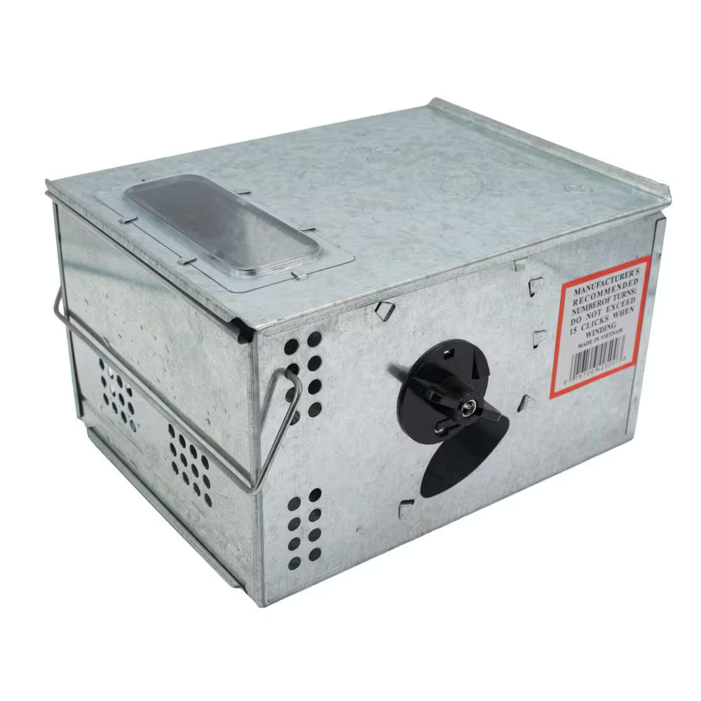 Wind-Up Live Multiple Catch Mouse Trap with Clear Inspection Window (12-Pack)