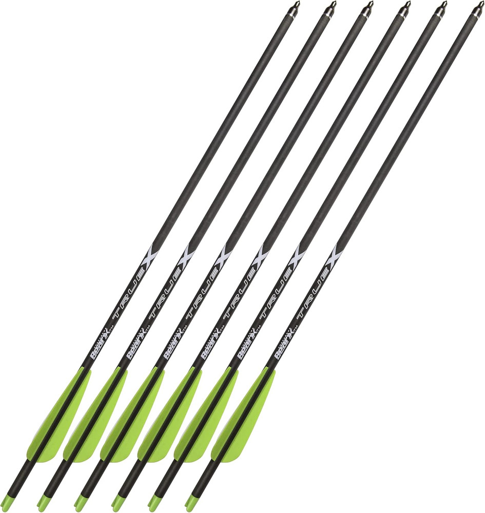 6-Pack Truex Crossbow Arrows - 20", , Black