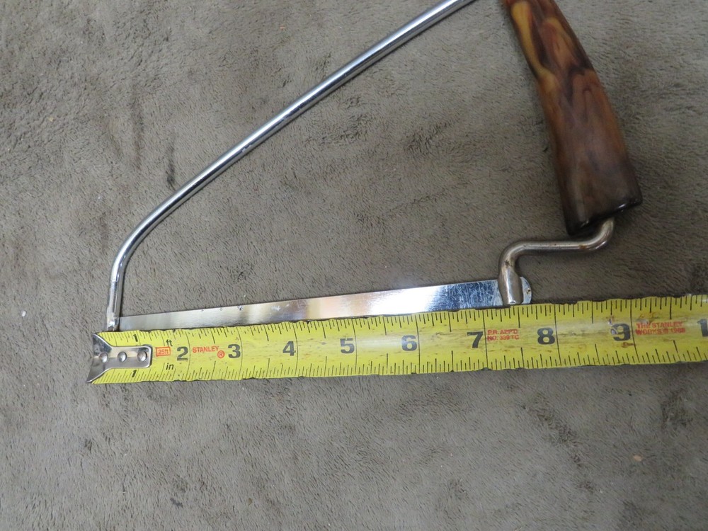 Vintage Bakelite Tortoise Shell Handle BONE SAW