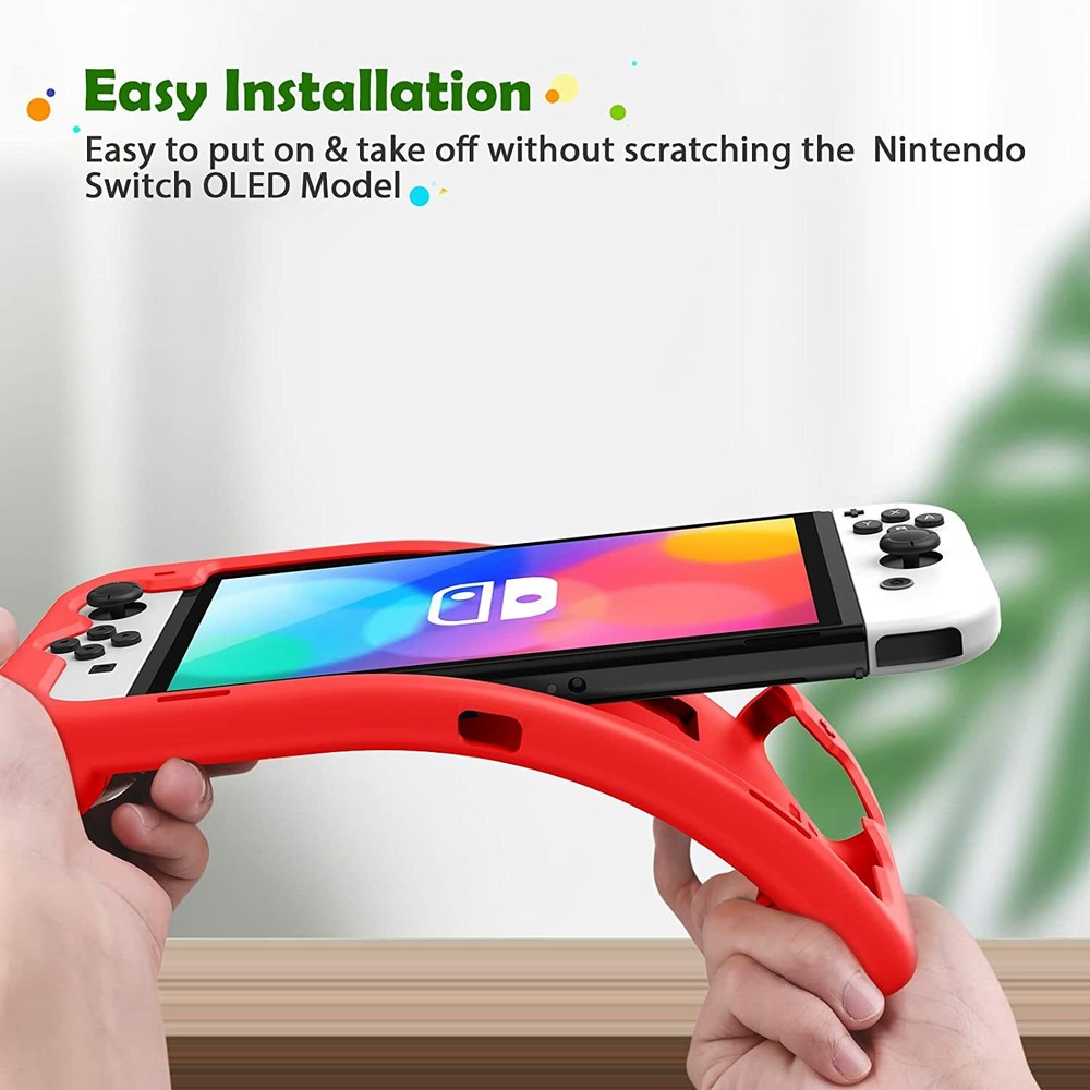 For Nintendo Switch OLED Model 2021 Case Soft Silicone Shock Proof Cover