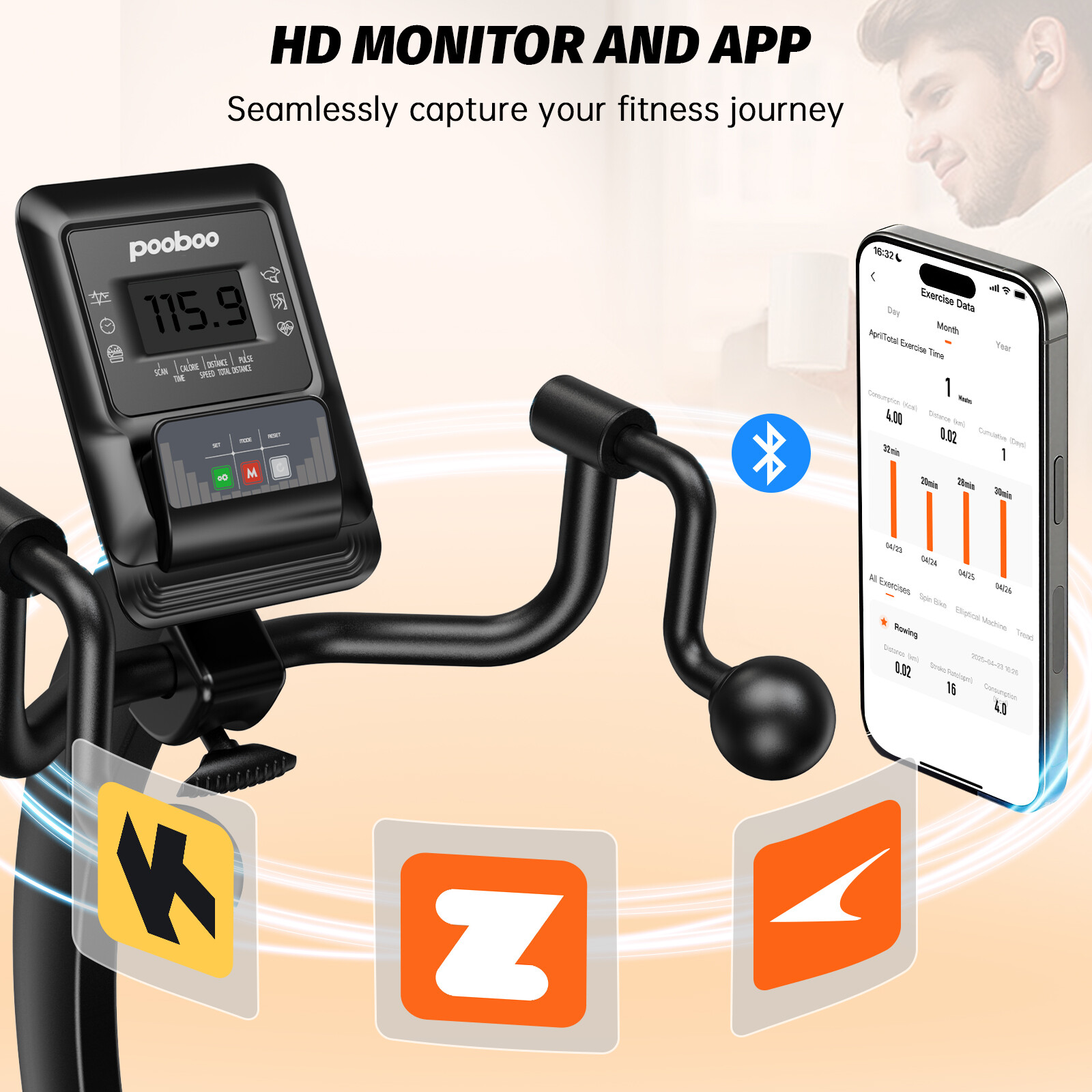 Magnetic Recumbent Exercise Bike, Stationary Bikes for Home with Arm Exerciser