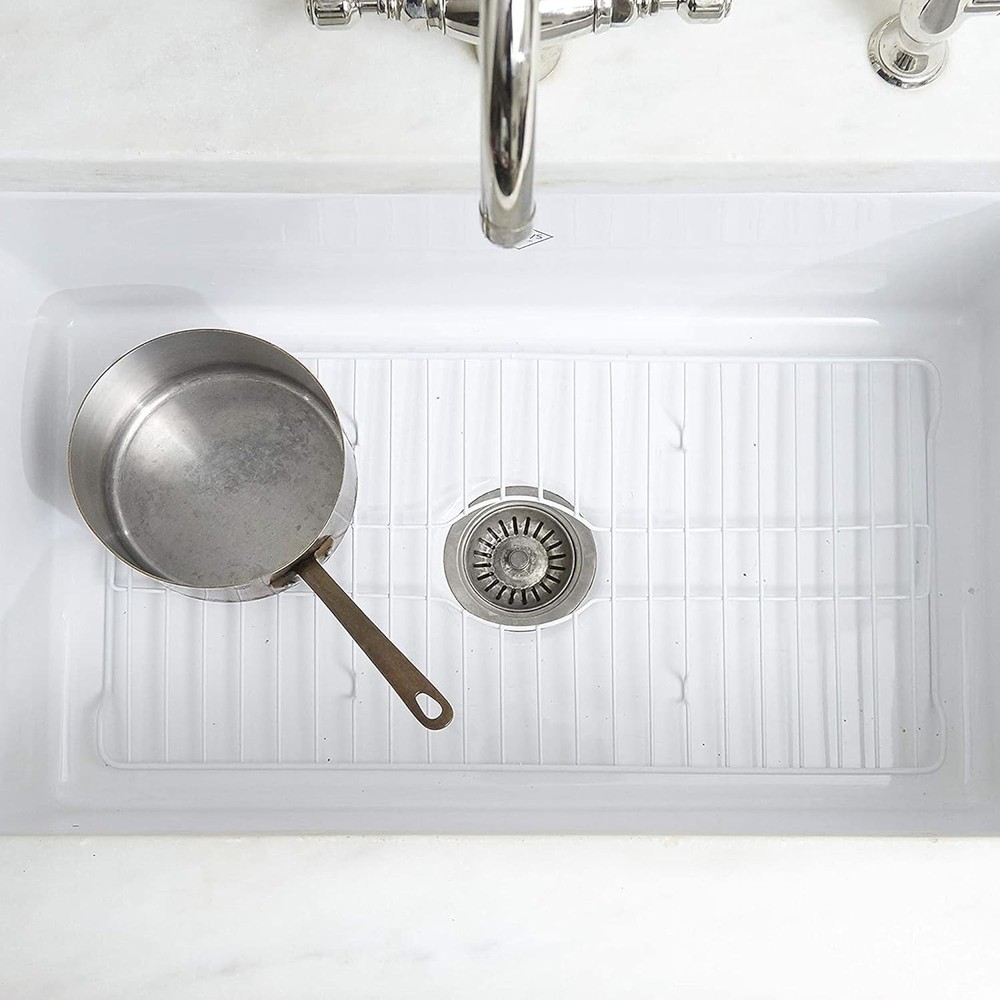White Sink Protector Grid Extra Large 24 1/8 x 12 3/4 inch Durable Kitchen Use