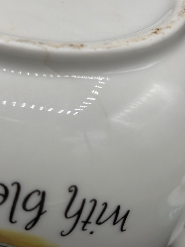 "My Cup Overflows with Blessings" Ceramic Teapot 6"