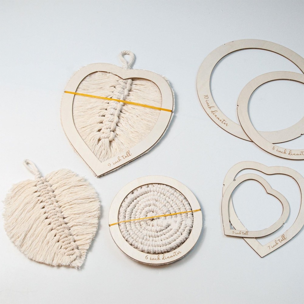 1 Pack Macrame Leaf Template Cutting Tool Wall Hanging Craft DIY Supplies