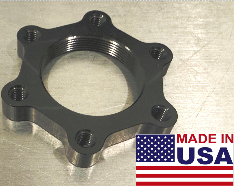 BMX Disc Brake rotor Adapter (BLACK) For The Small side of A Flipflop Hub!!