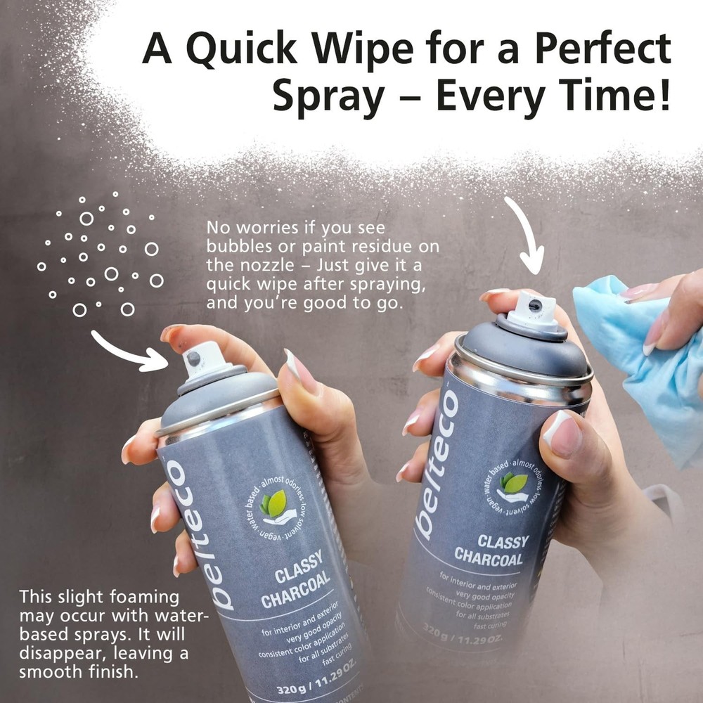 Crystal Clear Gloss Spray Paint | Eco-Friendly | High Coverage