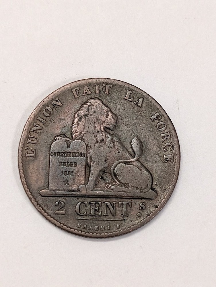 1865 - 2 CENTIMES - BELGIUM  - B 27