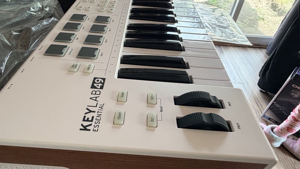 Arturia KeyLab 49 Essential 49 Key MIDI Controller Keyboard White