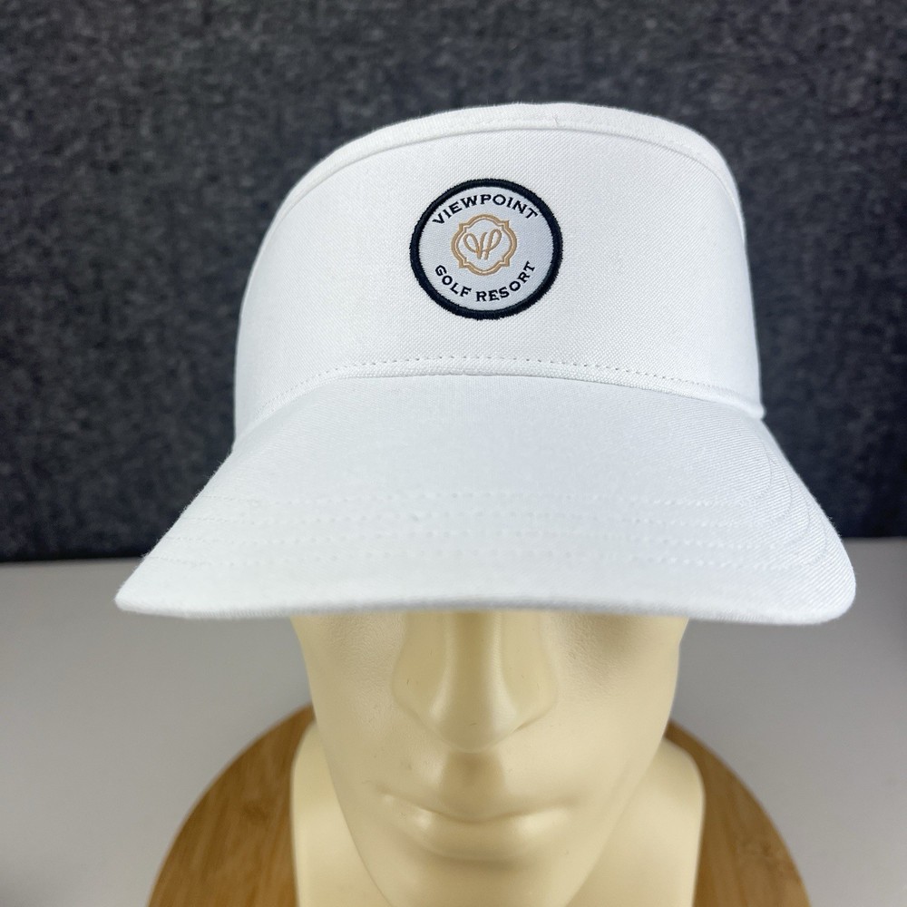 Viewpoint Golf Resort Visor Strapback OSFM White Mesa Arizona Patch Logo