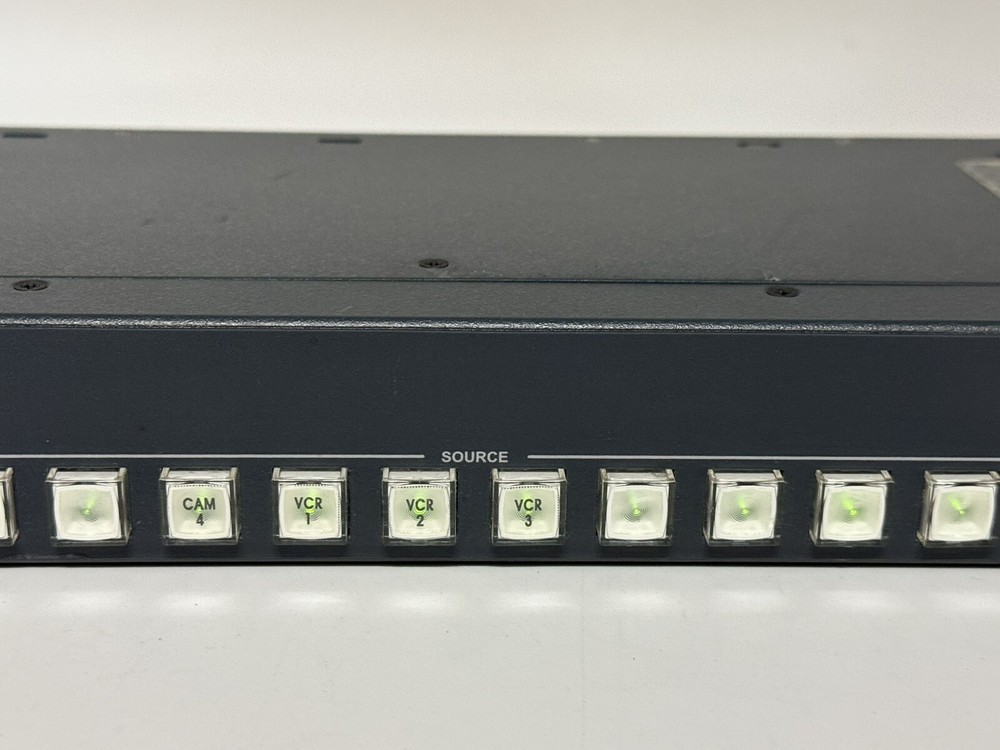 Harris Leitch RCP-16X1P ~ 1RU 16x1 Programmable Pushbutton Remote Panel