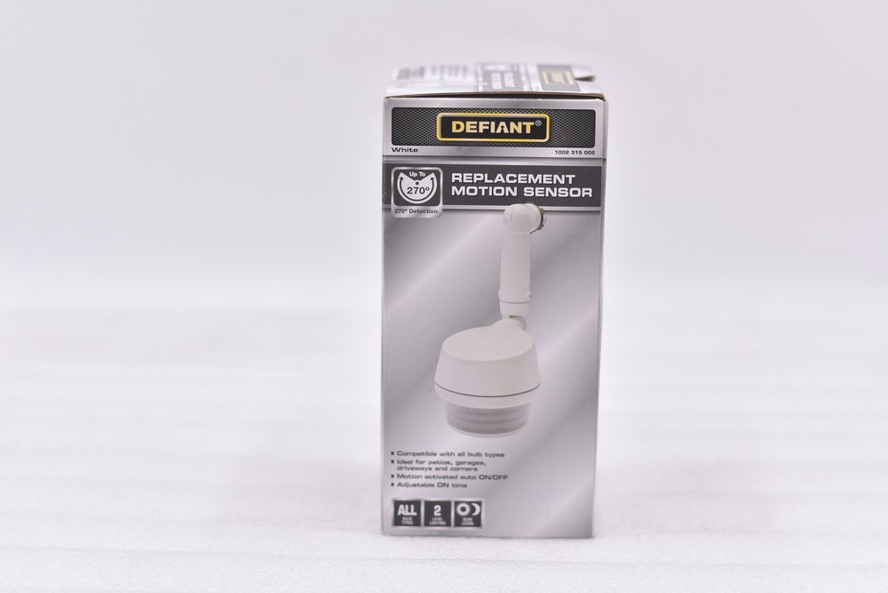 Defiant 270-Degrees Replacement Motion Sensor for LED, CFL & Incandescent, White