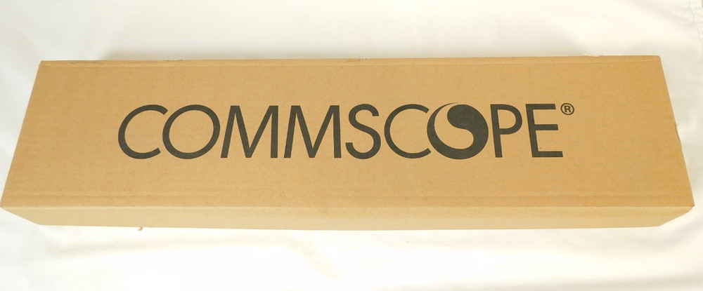 760109736 CommScope M4800A Angled Copper Patch Panel, 48-Port, 1 RU, Black