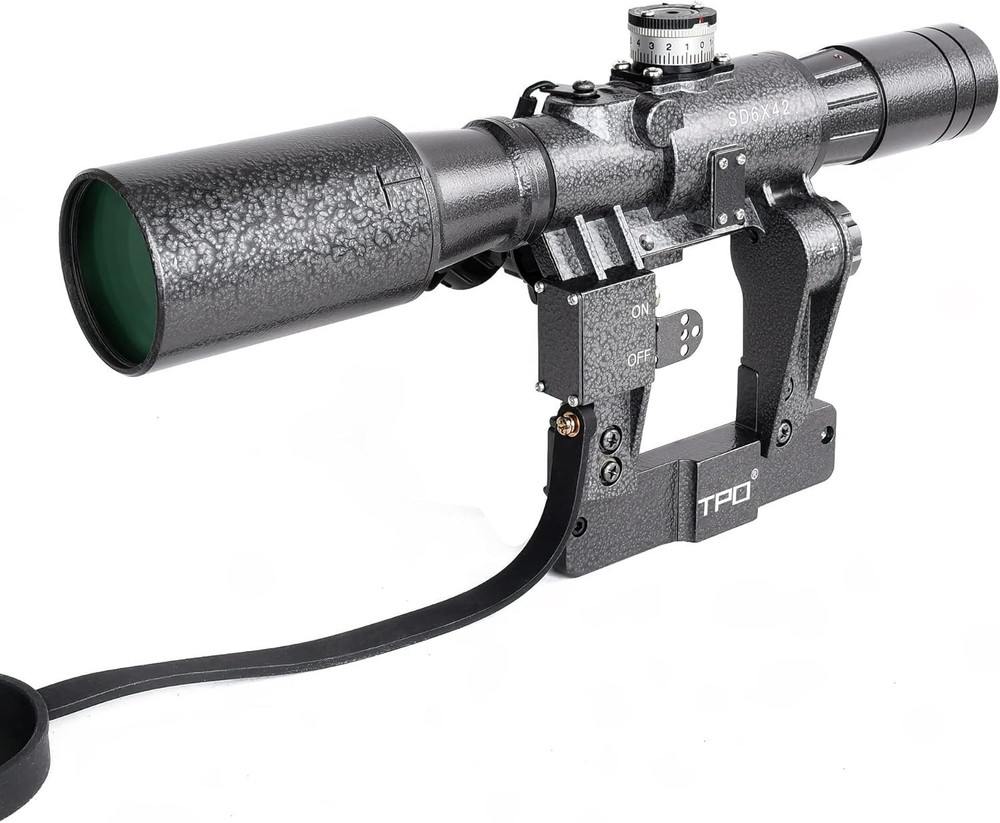 Sniper SD Rifle Scope with Side Rail Mount (6x42 Scope)