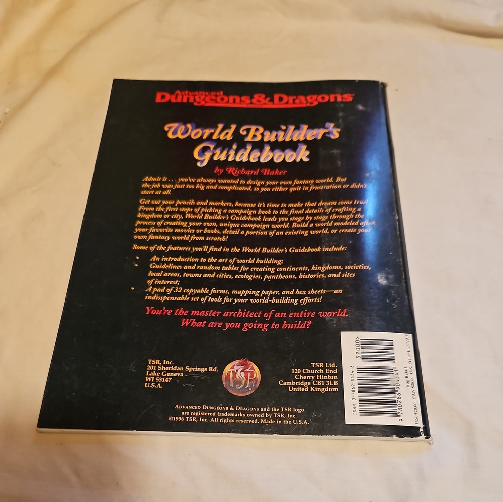 Advanced Dudgeons & Dragons World Builder's Guidebook #9532