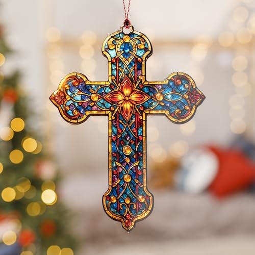 He is Risen Easter Decor – Religious Easter Cross Decoration for Home, Cross2