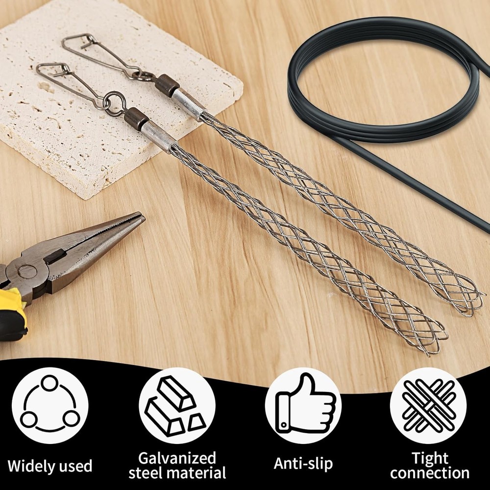 4PCS 1/2 in Wire Pulling Grip for Electrical Pulling Grips Wire Puller Tool for