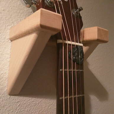 Solid Wood Classical Guitar Hanger | Red Oak