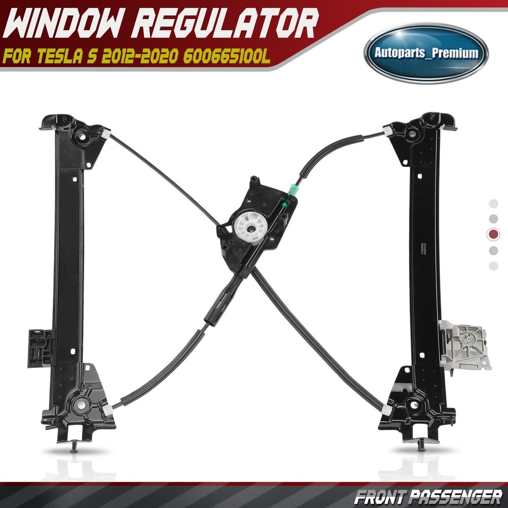 Front Passenger Power Window Regulator for Tesla Model S 2012-2020 600665100L
