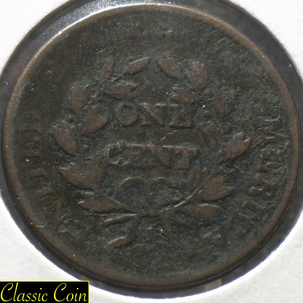 1802 U.S. Draped Bust Large Cent 1c With Stems Copper Penny