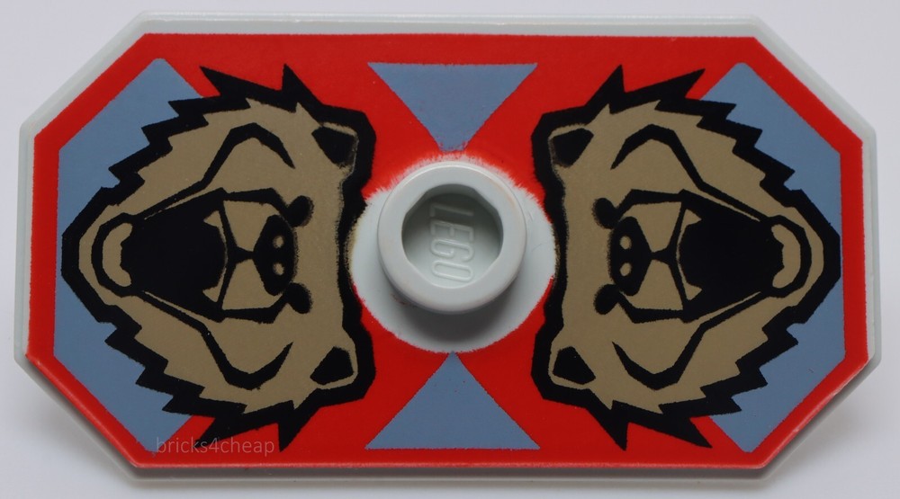 Lego Castle Santis Minifig Shield with Bear Pattern