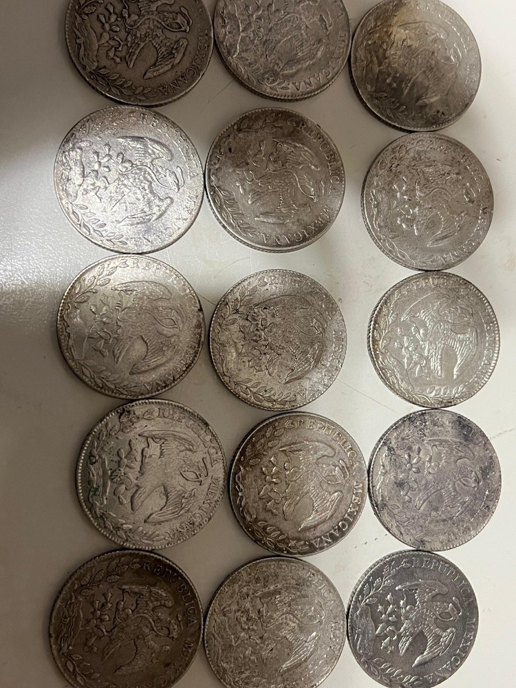 Set 15 Coins 8 Reales Silver