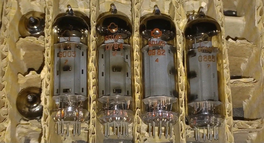 4 x REFLECTOR 6P14P EL84 6BQ5 Tubes