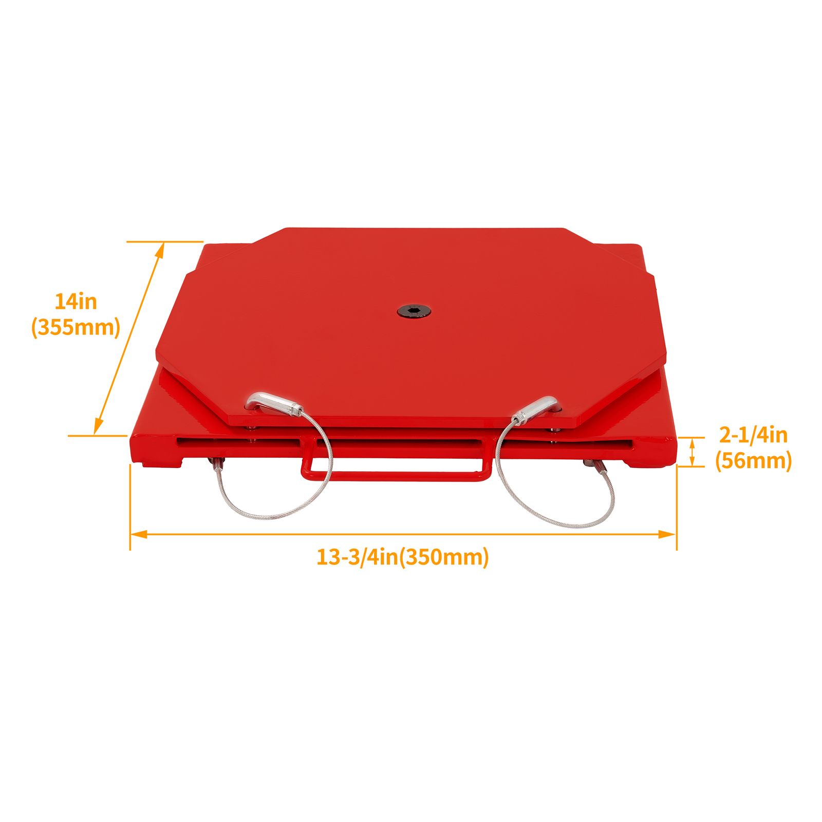 2X Wheel Front Alignment Turn Plate Set For Passenger Car Truck Turntable-Red