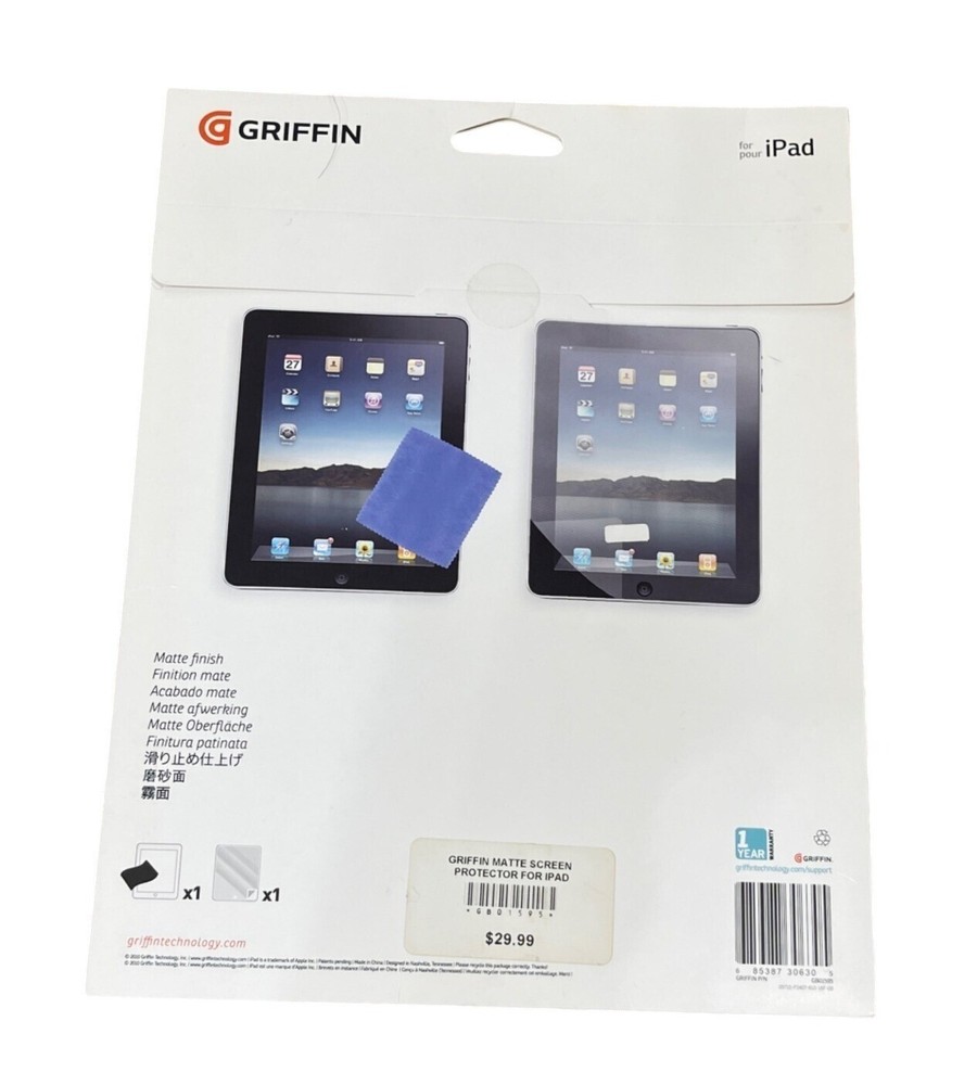 Griffin Apple iPad Tablet Screen Protector GB01595