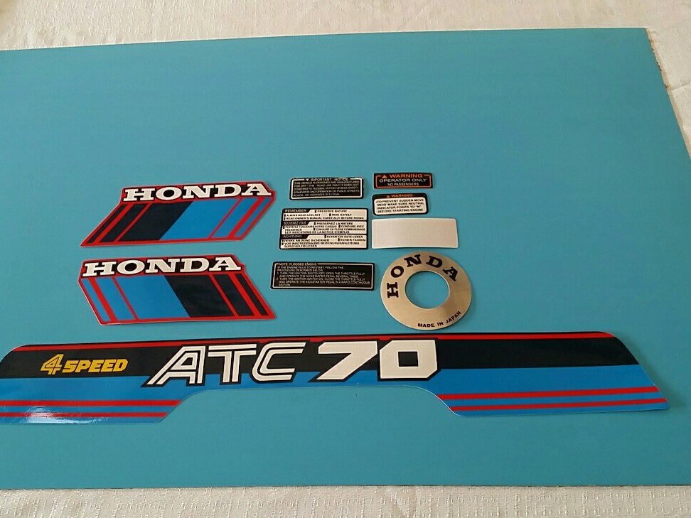 HONDA ATC70 1985 MODEL DECAL GRAPHIC SET (10 DECALS) (*#h04)