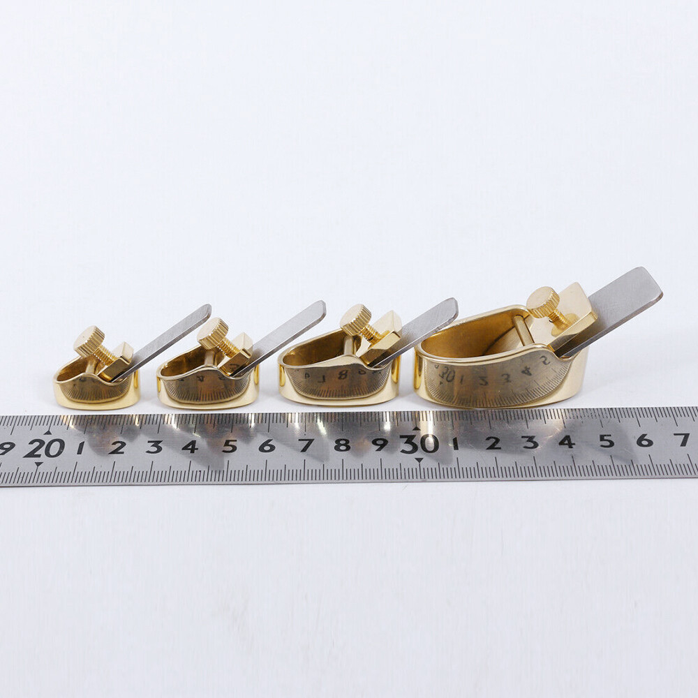4pcs Brass planes Violin making tools woodworking thumb plane luthier tools