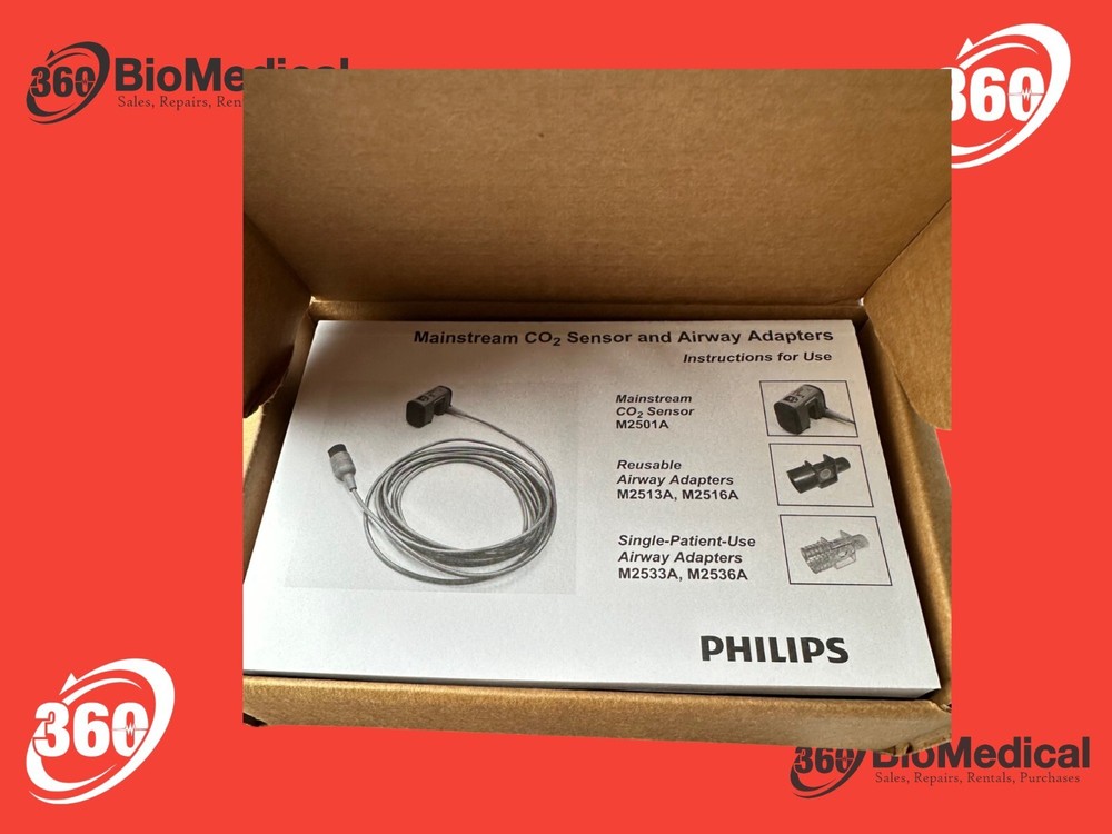 PHILIPS M2501A Mainstream ETCo2 Sensor P -- New OEM In Box