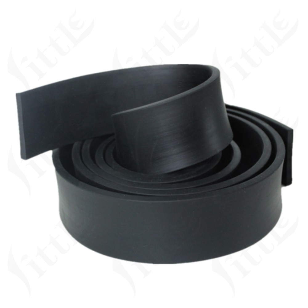 Solid Rubber Strip Thick 1/2mm Widthe 10-50mm Sealing Strip Shock Absorption