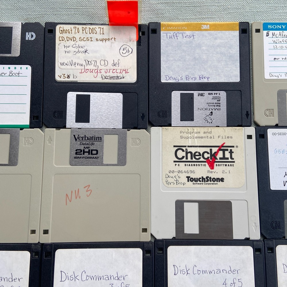 Floppy Lot20 Norton Utilities Boot Ghost Tuff Test Check It Disk Commander McAfe