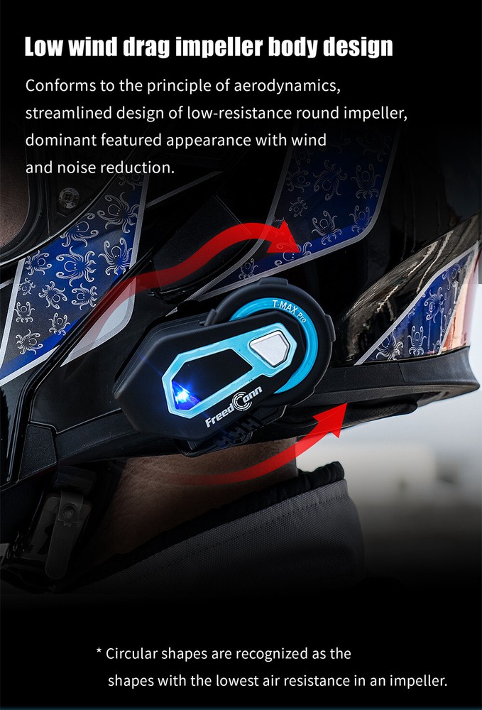 Helmet Bluetooth Intercom Headset Communication Systems Kit Group Intercoms FM