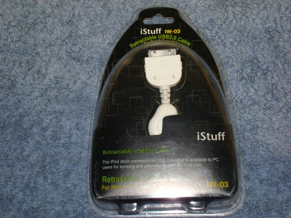 iStuff IW-03 Retractable USB 2.0 Cable for iPod & iPod Mini
