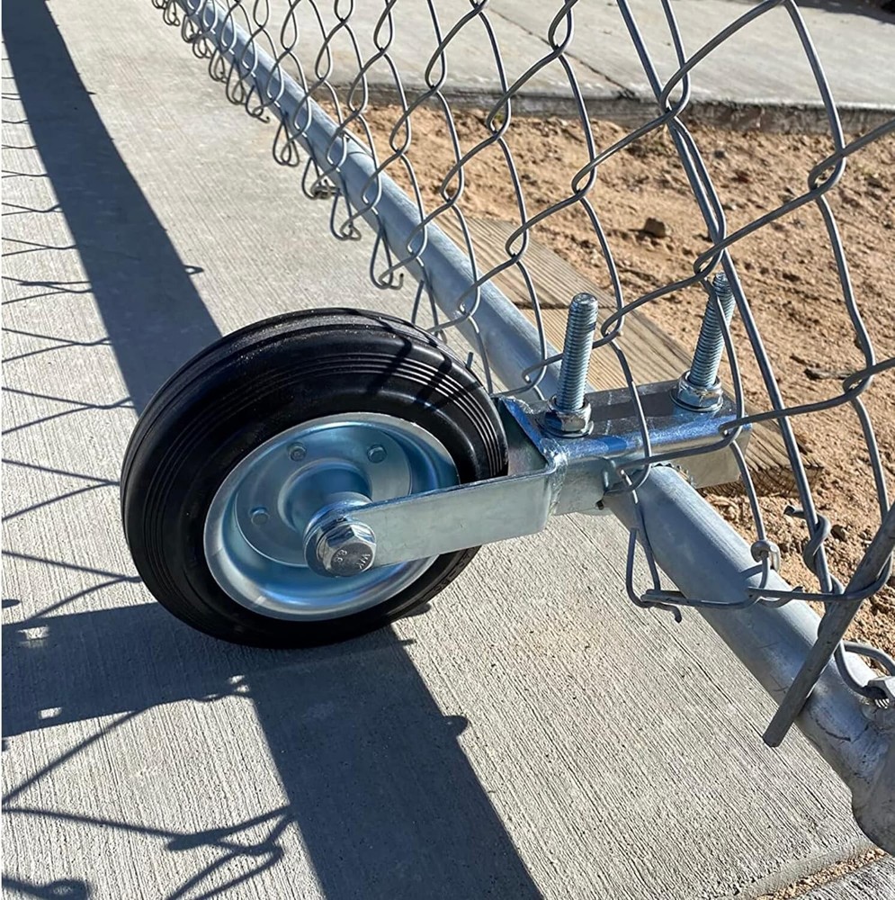 Gate Wheel Supporting Swing Gate with 1-3/8" Thru 2-1/8" Gate Frames Support