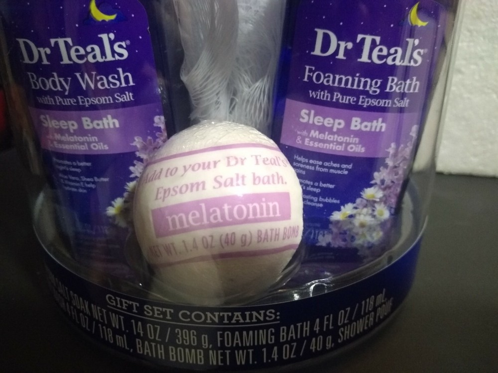Dr Teal's 6-Piece Gift Set Melatonin New