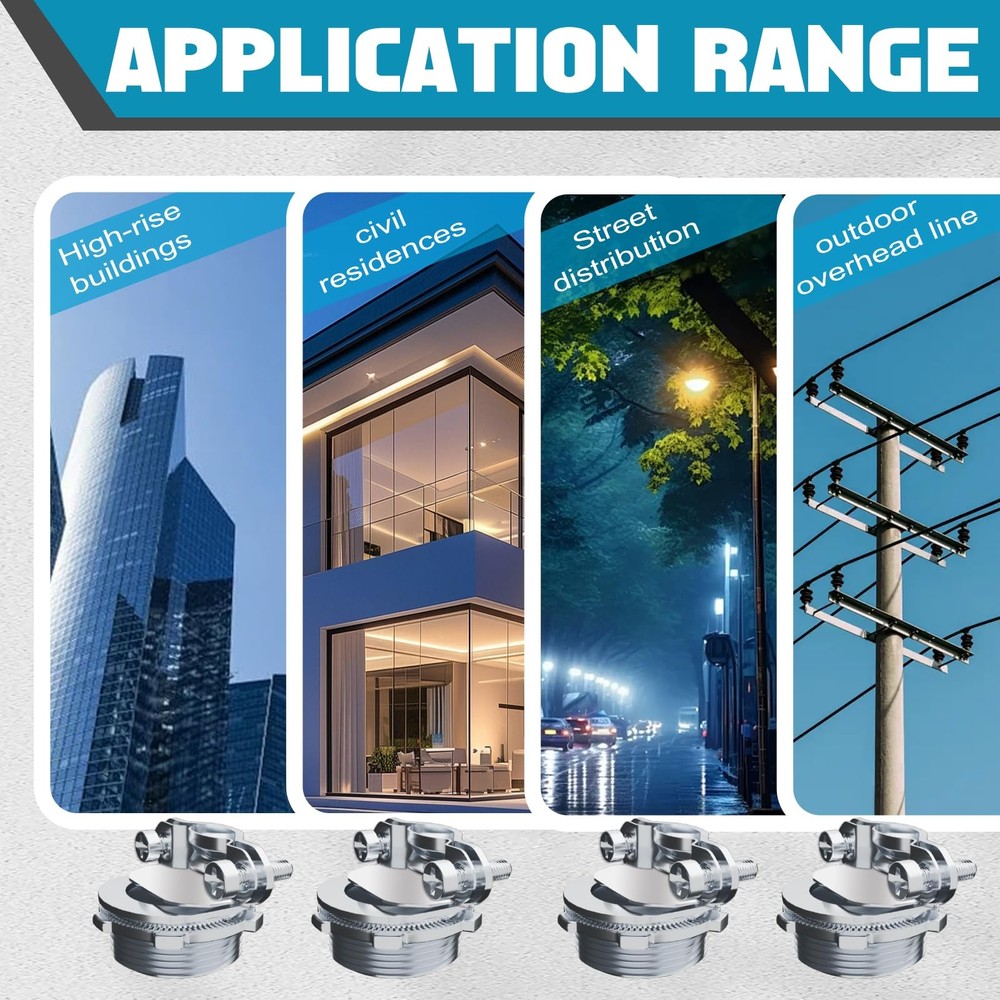 100pcs 1/2" Clamp Type Cable Connectors, cable connector Silver