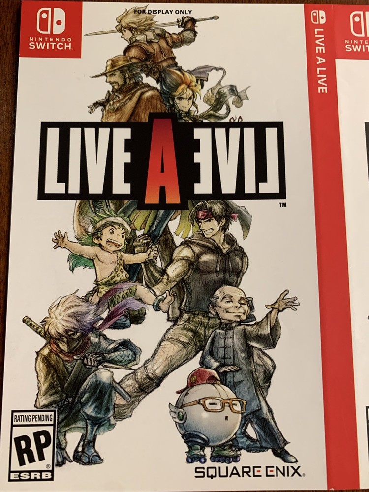 Live A Live - Nintendo Switch - Authentic RARE - For Display Only Artwork