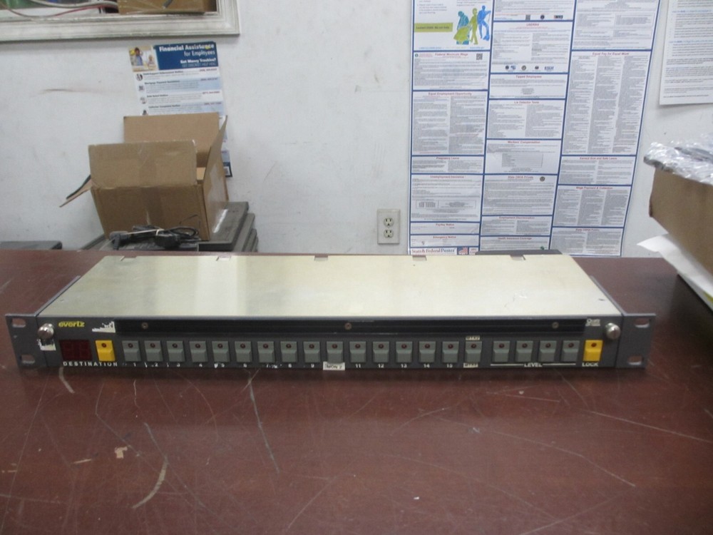 Evertz CP-1600A Quartz Pushbutton Control Panel