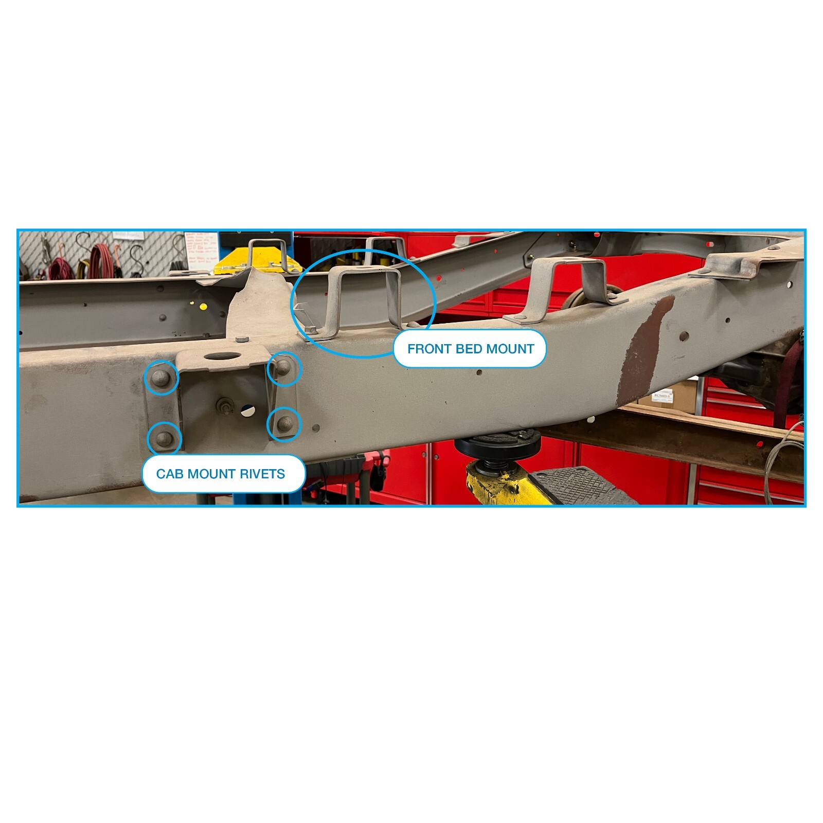 63-72 Chevy C10 CPP’s Frame Shortening Kit Short Bed Conversion 1/4" Heavy Plate