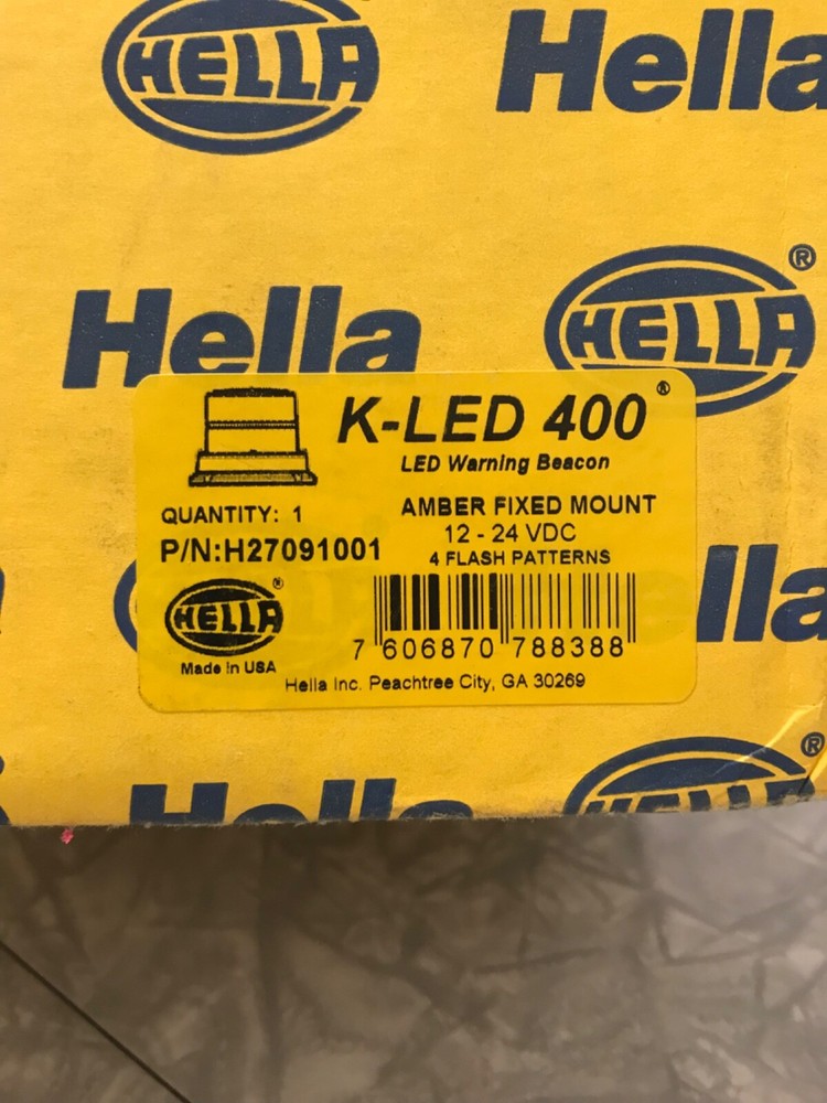 Hella K-LED 400 Warning Beacon Amber Flash