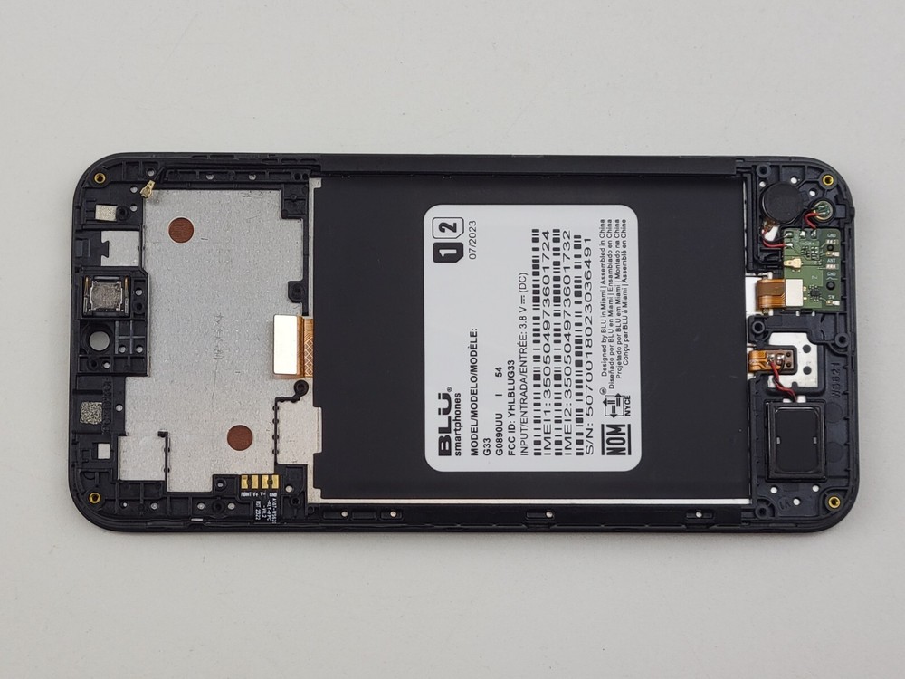 OEM BLU G33 G0890UU LCD Digitizer Touch Screen Frame Assembly Replacement Part