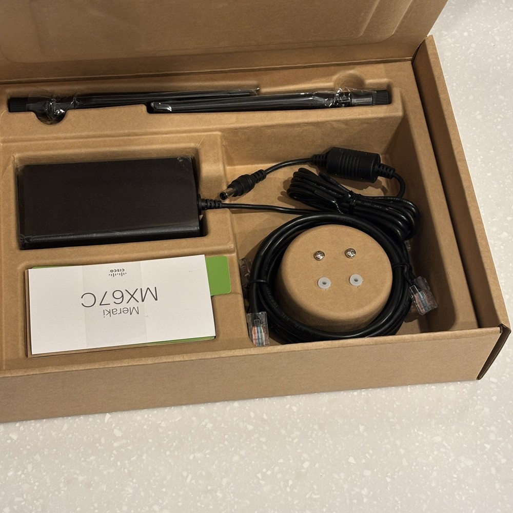 Cisco Meraki Cloud Managed Next Generation Firewall MX67C Open Box