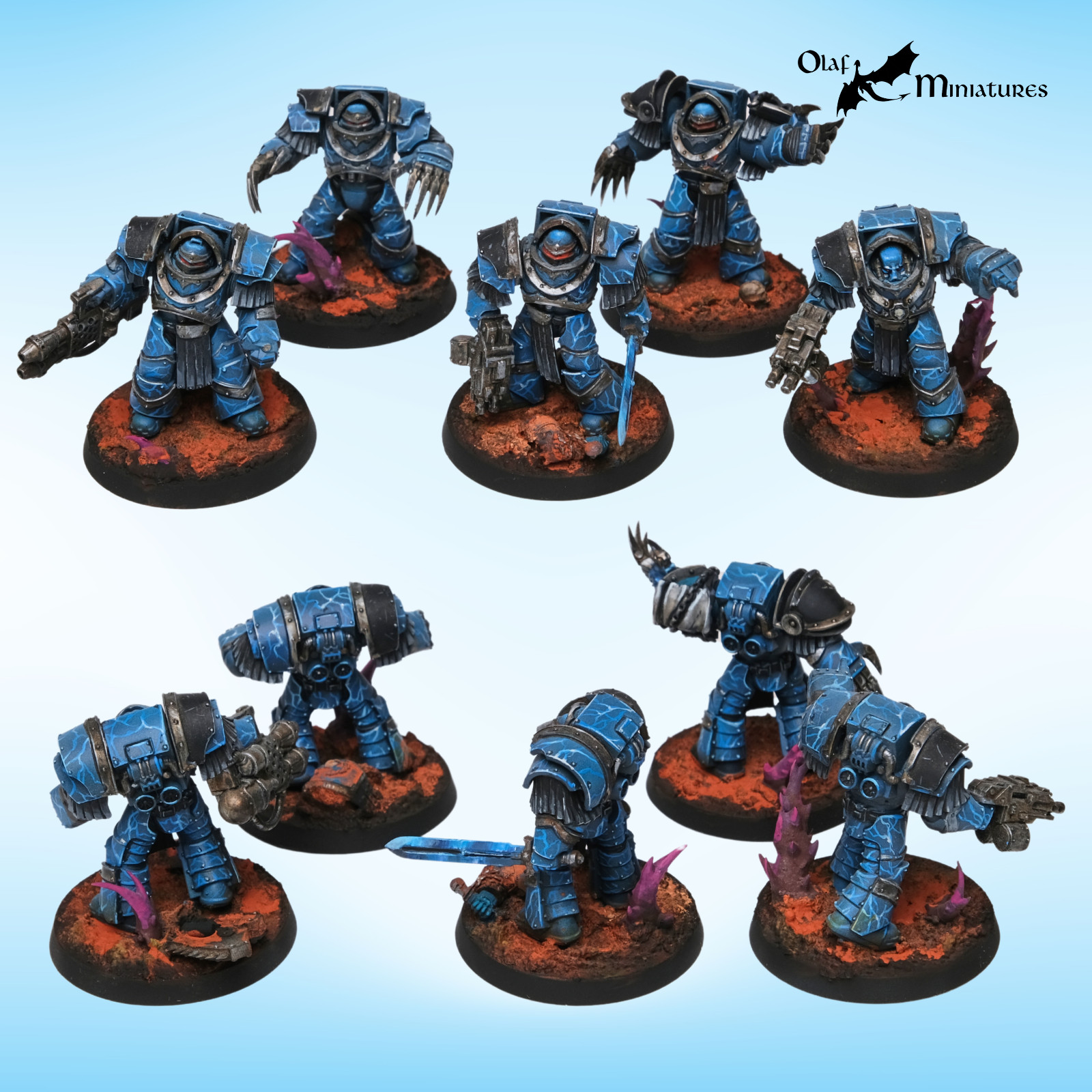 Horus Heresy Night Lords army 30k - highly converted, studio painted